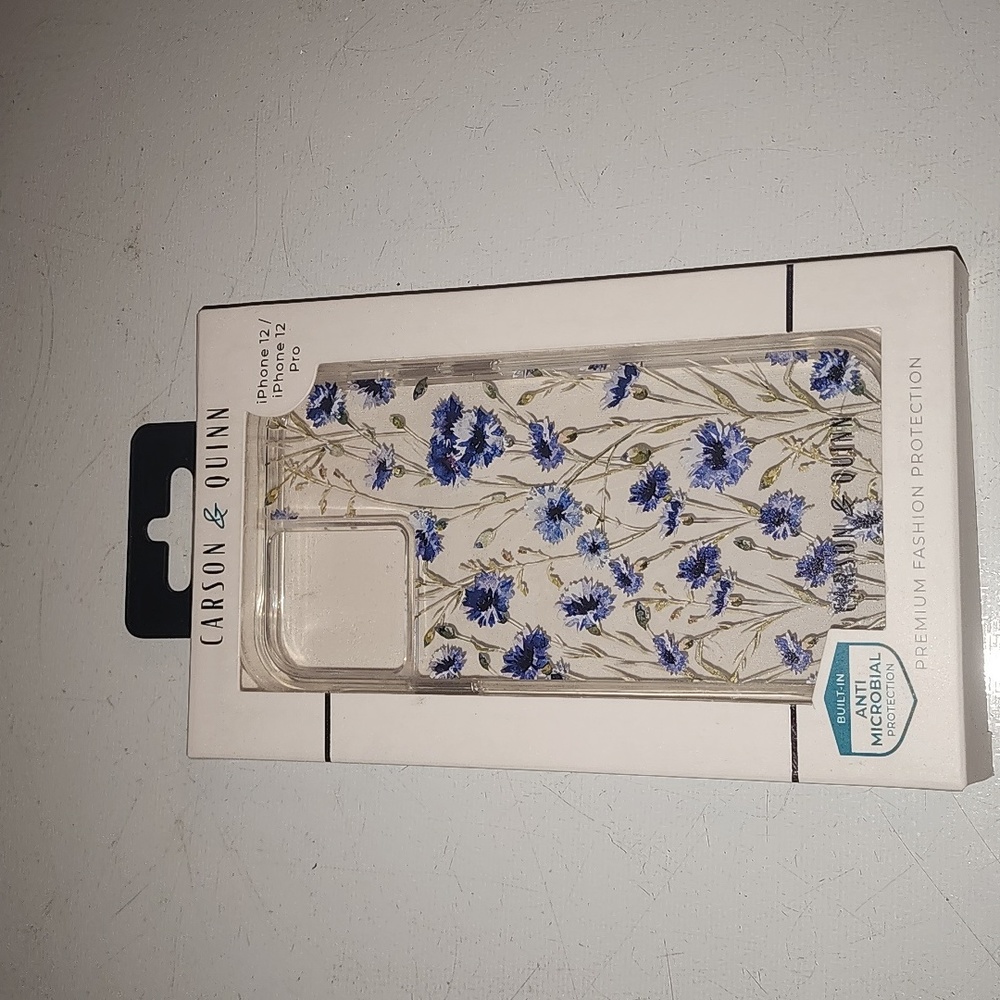 Clear flower detailed phone case